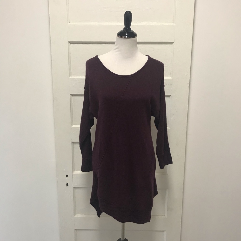 89th & Madison Purple Sweater Tunic Dress size M